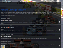 Tablet Screenshot of blog.adriansdrivingschool.com